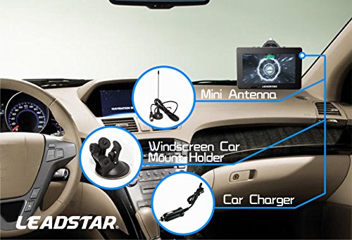 LEADSTAR 9 Inch Portable Small Digital ATSC TFT HD Screen Freeview LED TV for Car,Caravan,Camping,Outdoor or Kitchen.Built-in Battery Television/Monitor with Multimedia Player Support USB Card