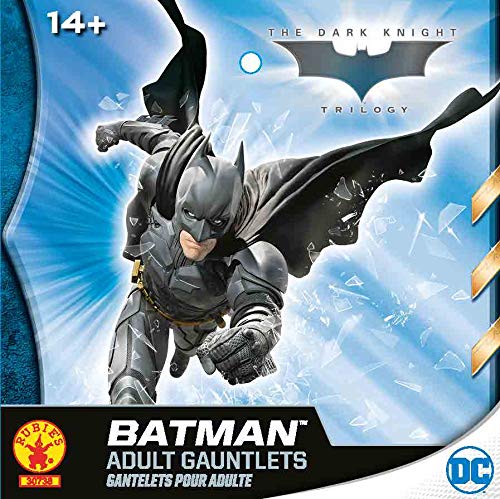 Rubie's mens Batman Dark Knight Rises, Batman Gauntlets adult sized costumes, Black, One Size US