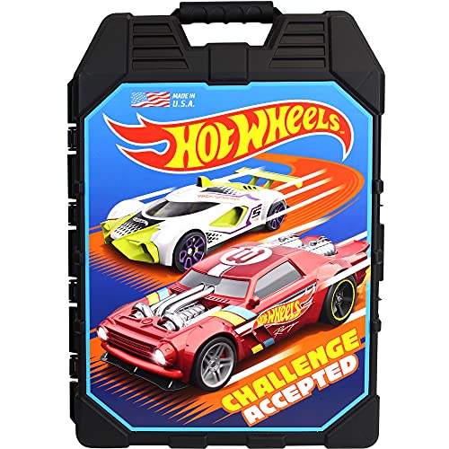 Hot Wheels: 48 Cart Storage Case, Easy Grip Carrying Case, Makes Collecting and Clean Up Easy and Fun, Styles in Case May Vary, For Ages 3 and up