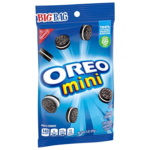 OREO Mini Chocolate Sandwich Cookies, 12 -3 oz Big Bags