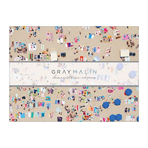 Galison Gray Malin 2-Sided Jigsaw Puzzle, The Beach, 500 Pieces - 24” x 18”, Double-Sided Puzzle with Vibrant Artwork, Perfect for Family Fun, Multicolor (0735357242)