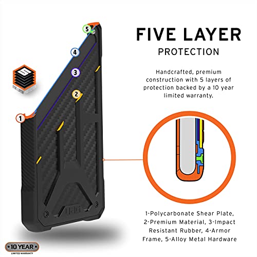 URBAN ARMOR GEAR UAG Designed for Samsung Galaxy S21 Plus Case Carbon Fiber Rugged Lightweight Slim Shockproof Premium Monarch Protective Cover, [6.7 inch Screen]
