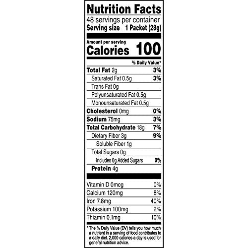 Quaker Instant Oatmeal, Original, Individual Packets, 0.98 Ounce , 48 Count (Pack of 1 )