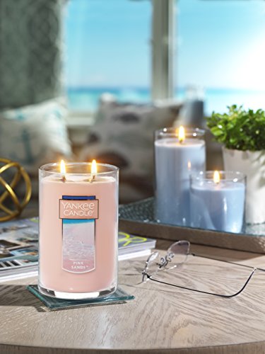 Yankee Candle Pink Sands Scented, Classic 22oz Large Tumbler 2-Wick Candle, Over 75 Hours of Burn Time