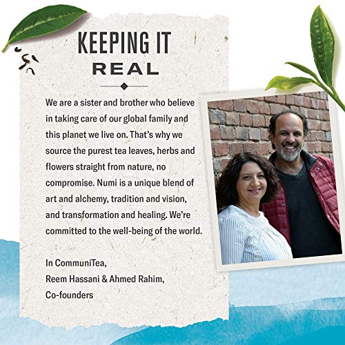 Numi Organic Tea Chocolate Pu-erh, Black Tea, 16 Count of Tea Bags, Pack of 1 (Packaging May Vary)