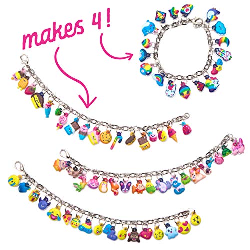 Craft-tastic — DIY Puffy Charm Bracelets Craft and Activity— Make Your Own Jewelry Kit for Kids — Ages 6+