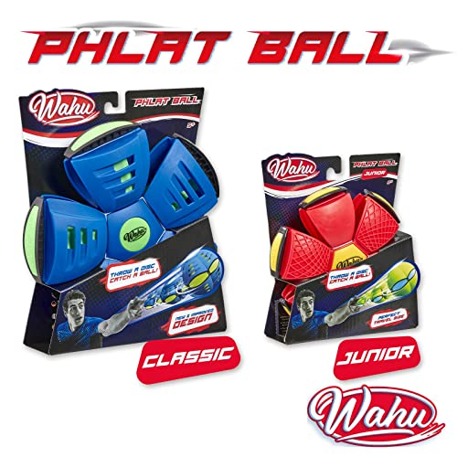 WAHU Phlat Ball Junior Red - Throw A Disc Catch A Ball! - Time Delay Transformation Flying Toy