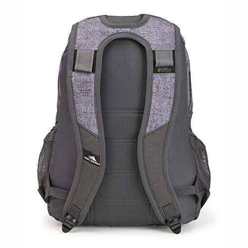 High Sierra Loop-Backpack, School, Travel, or Work Bookbag with tablet-sleeve, Woolly Weave/Mercury/Crimson, One Size