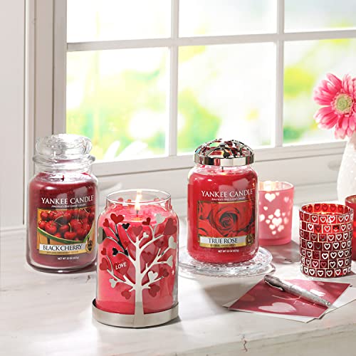 Yankee Candle Black Cherry Scented, Classic 22oz Large Jar Single Wick Candle, Over 110 Hours of Burn Time