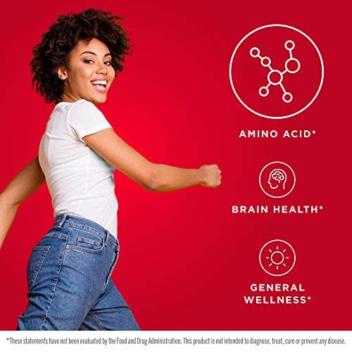 Jarrow Formulas L-Tyrosine 500 mg - 100 Capsules - Supports Brain Function - Brain Neurotransmitter Precursor - Free Form Amino Acid - Contains Pure Crystalline L-Tyrosine - 100 Servings