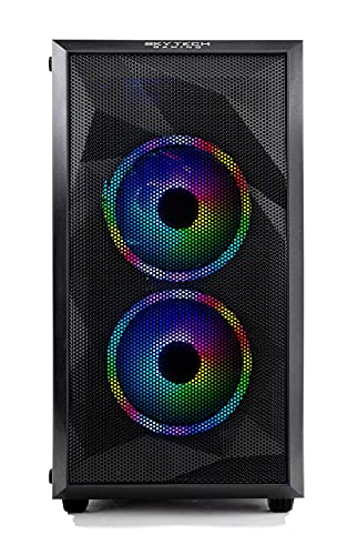 Skytech Chronos Mini Gaming PC Desktop - AMD Ryzen 5 3600 3.6GHz, GTX 1660 Super 6G, 16GB DDR4 3000, 500GB SSD, AC WiFi, Windows 10 Home 64-bit, Black