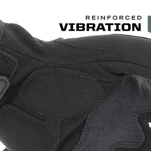 Mechanix Wear: M-Pact Fingerless Tactical Work Gloves, Impact Protection and Vibration Absorption, Tactical Gloves for Airsoft, Paintball, and Utility Use, Gloves for Men (Brown, Large)