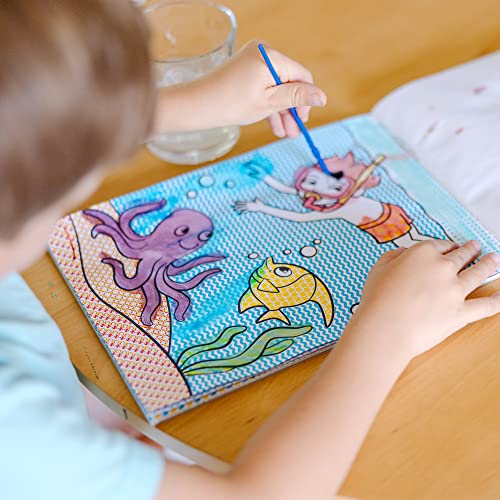Melissa and Doug My First Paint With Water Kids' Art Pad With Paintbrush - Pirates, Space, Construction, and More