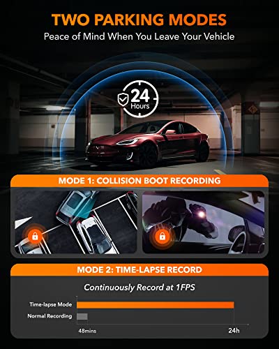WOLFBOX i07 Dash Cam, 3 Channel Dash Cam with WiFi GPS, 4K+1080P Dash Camera Front and Inside, 2.5K 1600P+1080P+1080P Dashcam Front Rear and Cabin, 3' LCD Super IR Night Vision, Smart Parking Monitor