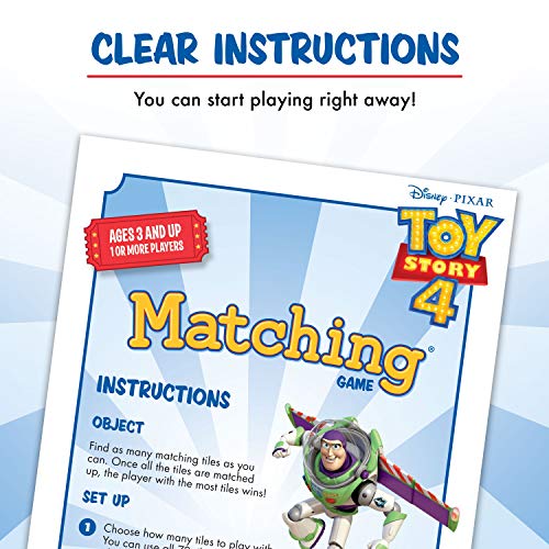 Toy Story 4 Matching Game by Wonder Forge | For Boys and Girls Age 3 to 5 | A Fun and Fast Memory Game for Kids | Woody, Jessie, Buzz Light-Year, and more