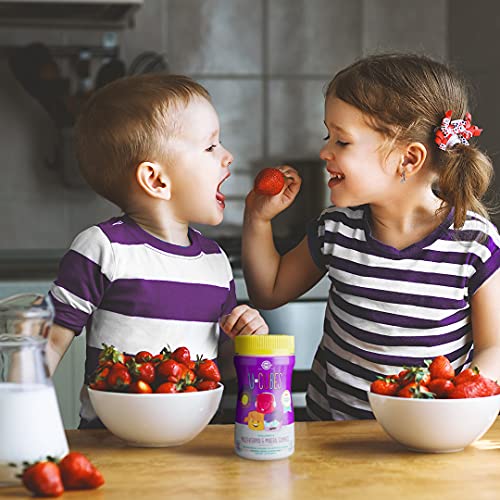 Solgar U-Cubes Children's Multi-Vitamin and Minerals , 60 Gummies - 2 Great-Tasting Flavors , Orange and Cherry - Ages 2 and Up - Non GMO , Gluten Free , Dairy Free - 30 Servings