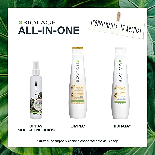 Biolage All-In-One Coconut Infusion | Multi-Benefit Treatment Spray For All Hair Needs | With Coconut | For All Hair Types | Sulfate and Paraben-Free | Vegan | 5 Fl. Oz