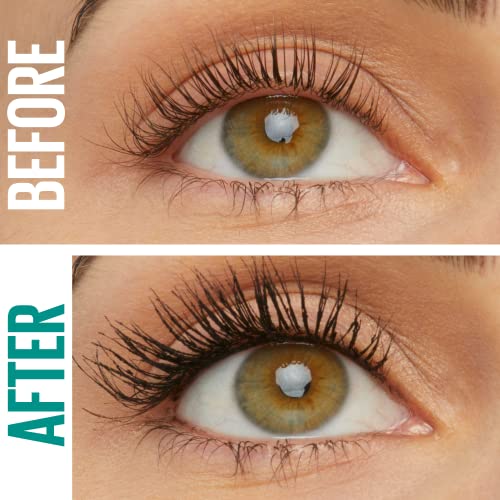 Maybelline Green Edition Mega Mousse Mascara Makeup, Smooth Buildable and Lightweight Volume, Formulated with Shea Butter, Very Black, 1 Count