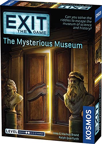 Exit: The Mysterious Museum | Exit: The Game - A Kosmos Game | Family-Friendly, Card-Based at-Home Escape Room Experience for 1 to 4 Players, Ages 10+