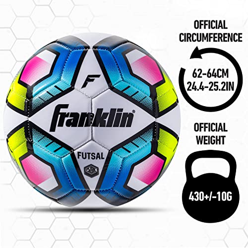 Franklin Sports Futsal Ball - Low Bounce Futsal and Indoor Soccer Training Ball - Heavy Indoor + Outdoor Futsal Ball - Official Size - Size 4