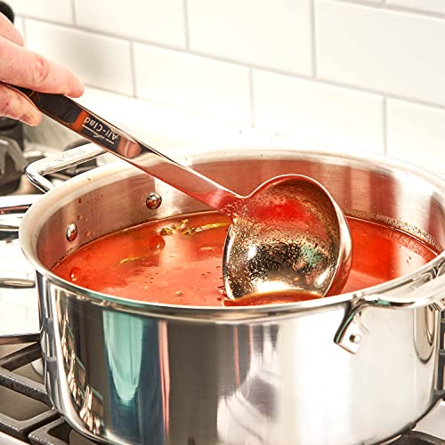 All-Clad T104 Stainless Steel Ladle Kitchen Tool, 12-Inch, Silver