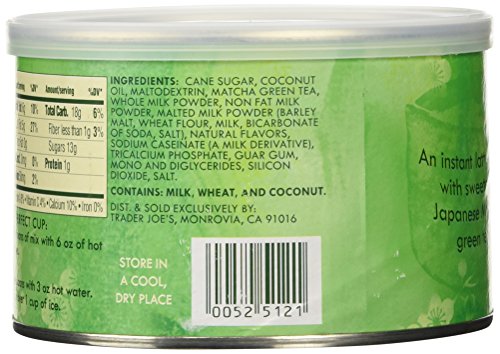 Trader Joe's Matcha Green Tea Latte Mix, 8 ounces