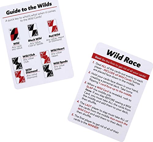Mattel Games Wild Twists Playing Cards by Mattel Games UNO Brand, 2 Sets of a Standard 52-Card Deck Plus 8 Special Wild Cards, 2-Pack in Storage Tin [Amazon Exclusive]