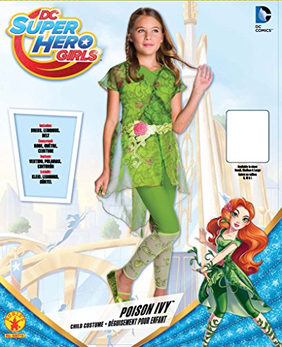 Rubie's Girl's DC Superhero Deluxe Poison Ivy Costume, Green, Small