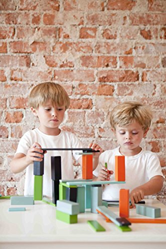 8 Piece Tegu Pocket Pouch Magnetic Wooden Block Set, Nelson