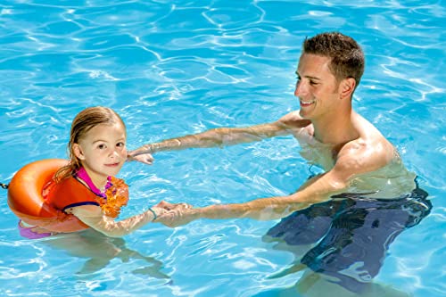 Poolmaster Learn-to-Swim Swimming Pool Float Tube Swim Trainer for Kids, Orange