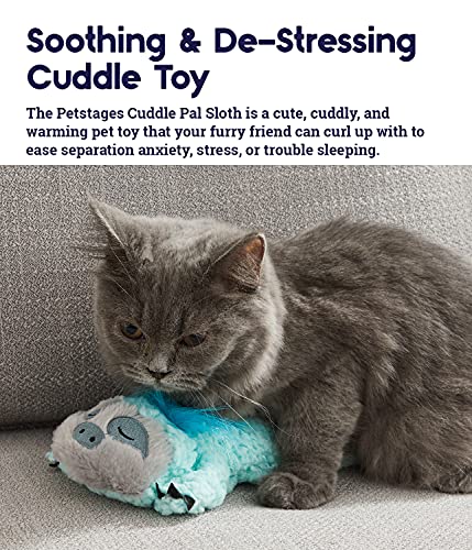 Petstages Cuddle Pal Microwaveable Plush Sloth Dog/Cat Toy