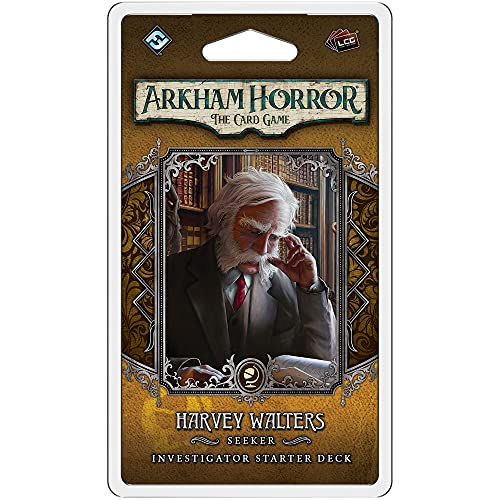 Arkham Horror The Card Game Harvey Walters Starter Deck | Horror Game | Mystery Game | Cooperative Card Game | Ages 14+ | 1-2 Players | Average Playtime 1-2 Hours | Made by Fantasy Flight Games