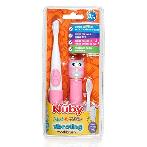 Nuby Electric Corded Electric Toothbrush with Animal Character, Owl