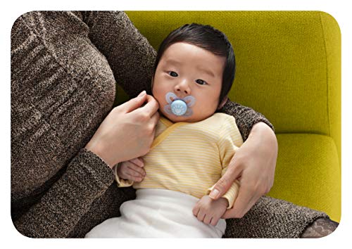MAM Original Start Newborn Baby Pacifier, Best Pacifier for Breastfed Babies, Sterilizer Case, 0-3 Months, Boy, 2 Count (Pack of 1)