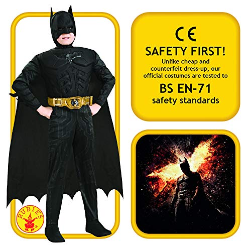 Rubie's Child's Dark Knight Rises Deluxe Muscle Chest Batman Costume with Mask, Small