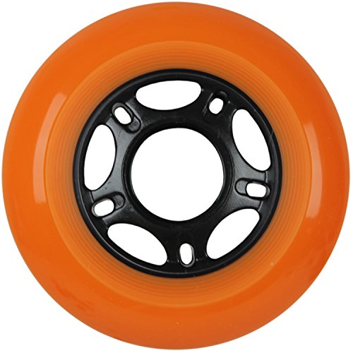 KSS Outdoor Asphalt Formula 89A Inline Skate X8 Wheels, Orange, 76mm