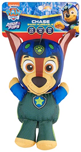 SwimWays Paw Patrol AquaPups Chase Swim Huggable, Paw Patrol Toys, Bath Toys and Beach Toys, Floating Water Stuffed Animal for Kids Aged 1 and Up