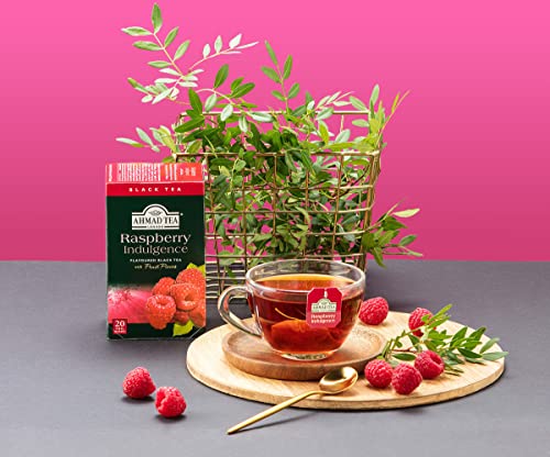 Ahmad Tea Company, Blk Rspbrry, Raspberry Indulgence, 120 Count (Pack of 6)