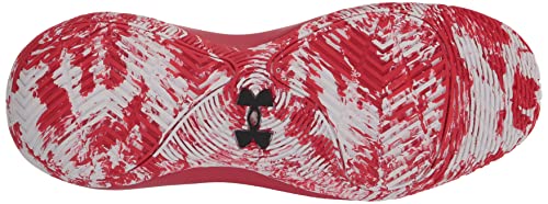 Under Armour Unisex Jet '21 Basketball Shoe, (002) Black/Red/White, 9.5 Women/8 Men