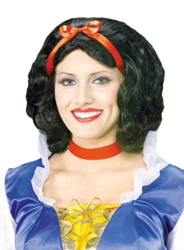 Forum Novelties womens Snow White Costume Wig, Black, One Size US