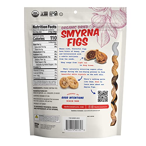 Made in Nature Organic Dried Fruit, Turkish Smyrna Figs, 40oz Bag – Non-GMO, Unsulfured Gluten Free