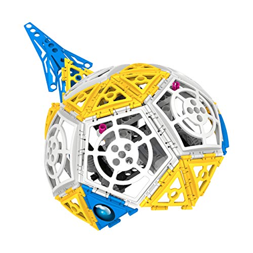 Thames and Kosmos Robotics: Smart Machines - Super Sphere STEM Experiment Kit | Build and Program a 9-inch Robotic Sphere + 6 Other Robot Models | Basic Coding | Color Manual | Requires Tablet, Smartphone