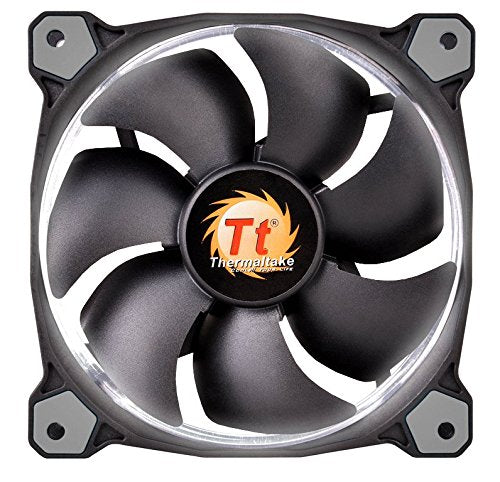 Thermaltake Ring 14 High Static Pressure 140mm Circular Ring Case/Radiator Fan with Anti-Vibration Mounting System Cooling CL-F039-PL14WT-A White