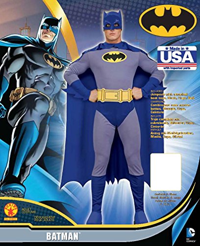 Rubie's mens Batman the Brave and Bold Adult Sized Costumes, Blue/Grey, Large US