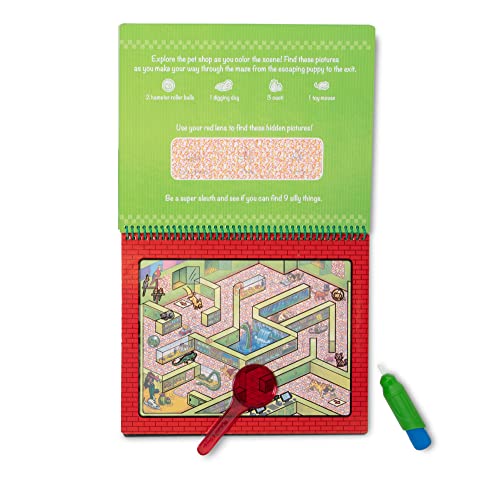 Melissa and Doug On the Go Water Wow! Reusable Water-Reveal Deluxe Activity Pad – Animal Antics