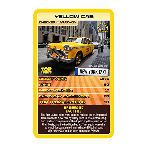Top Trumps Famous Cars Card Game; Entertaining Educational Game for car Lovers; Features Bumblebee, Ghostbusters' Cadillac and More |Fun Family Game for Ages 6 and up