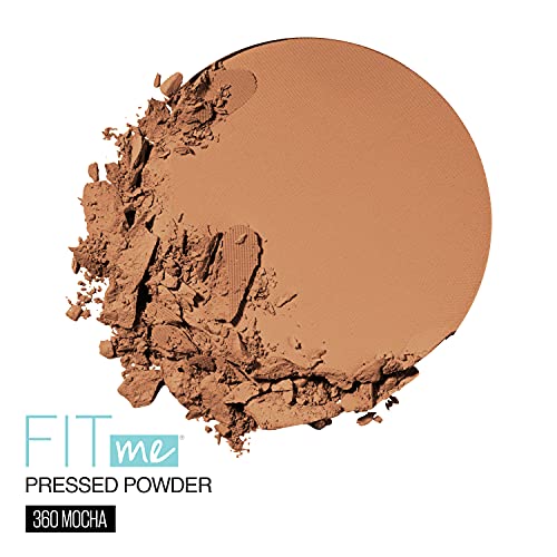 Maybelline Fit Me Matte + Poreless Pressed Face Powder Makeup, Mocha, 0.3 oz.