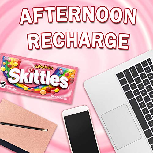 SKITTLES Smoothie Summer Chewy Candy Assortment , 24 Ct Bulk Candy Box
