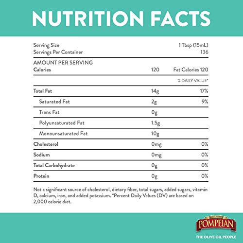 Pompeian Robust Extra Virgin Olive Oil, First Cold Pressed, Full-Bodied Flavor, Perfect for Salad Dressings and Marinades, 68 FL. OZ.