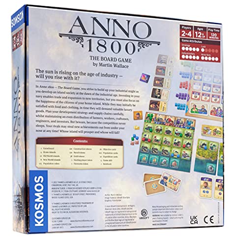 Anno 1800 - A Kosmos Game from Thames and Kosmos | A Civilization Game Based on The Video Game | Designed by Martin Wallace| for 2-4 Players, Ages 12 and up